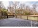 Spacious wooden deck overlooking a lush backyard and wooded surroundings at 1331 14Th Ne St, Hickory, NC 28601