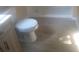 Modern bathroom featuring a toilet, vinyl flooring and wood cabinets at 336 Hudson St, Shelby, NC 28150