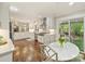 Gourmet kitchen with stainless steel appliances and a breakfast nook with backyard access at 4830 Broad Hollow Dr, Charlotte, NC 28226