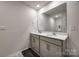 Bathroom with a double sink vanity, hard surface counters and modern fixtures at 522 Trading Post Ln, York, SC 29745