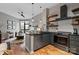 Modern kitchen with island, stainless steel appliances, and open layout at 525 E 6Th St # 211, Charlotte, NC 28202