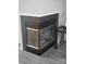 Stylish corner fireplace with glass enclosure, perfect for cozy evenings at 5963 Moose Ln, Charlotte, NC 28269