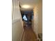 Hallway with stairway and view of living room at 5963 Moose Ln, Charlotte, NC 28269