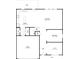 Downstairs floor plan featuring the kitchen, living room, dining room and garage at 600 Hunley St, Monroe, NC 28112