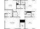 Upstairs floor plan showing the bedrooms, bathrooms and walk-in closets layout at 600 Hunley St, Monroe, NC 28112