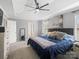 Spacious main bedroom with a vaulted ceiling, plush carpet, and calming paint at 629 Gants Rd, York, SC 29745