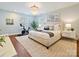 Bright bedroom featuring a plush rug, exercise bike, and a comfortable king-size bed at 638 Forest Ln, Rock Hill, SC 29730