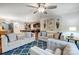 Inviting living room with an open layout, seamlessly connecting the kitchen and dining area at 638 Nannyberry Ln, Concord, NC 28025