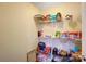 Organized pantry with ample shelving space for storing food items and household supplies in a neat, efficient layout at 638 Nannyberry Ln, Concord, NC 28025
