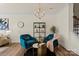 Cozy seating area with decor and a chandelier at 6450 Keeton Ln, Harrisburg, NC 28075