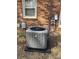 New AC unit by the side of the home's exterior wall at 6520 Farmway Pl, Charlotte, NC 28215