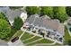 Aerial view of home highlighting a fenced backyard with a well-manicured lawn at 8009 Whitehawk Hill Rd, Waxhaw, NC 28173