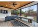 Cozy covered patio with outdoor dining furniture and seating, perfect for relaxation and entertainment at 1711 Brook Rd, Charlotte, NC 28205