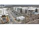 Expansive aerial shot of modern apartments with balconies and ample parking at 225 Lincoln St, Charlotte, NC 28203