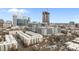 This is an aerial view of apartments near downtown featuring parking at 225 Lincoln St, Charlotte, NC 28203