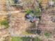 Aerial view of the property, showcasing its location, landscaping, and surrounding neighborhood in a desirable area at 406 Forest Dr, York, SC 29745
