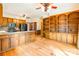 Large kitchen with wood cabinets, an island and stainless steel appliances at 406 Forest Dr, York, SC 29745