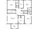 Floorplan showcasing bedrooms, bathrooms, laundry, and walk-in closets on the second floor at 620 Weyburn Nw Dr, Concord, NC 28027