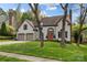 Charming front exterior featuring a two-car garage and a welcoming front door at 6319 High Creek Ct, Charlotte, NC 28277