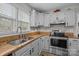 Kitchen featuring granite countertops, stainless steel appliances, and ample cabinet space at 6319 High Creek Ct, Charlotte, NC 28277