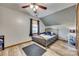 Upstairs bedroom featuring light wood flooring and a window at 6688 Pine Forest Dr, York, SC 29745