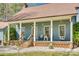 Relaxing front porch featuring comfortable seating, complemented by the home's welcoming facade at 6688 Pine Forest Dr, York, SC 29745