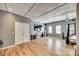 Large studio with hardwood floors, modern ceiling, lots of natural light, and flexible workspace at 6688 Pine Forest Dr, York, SC 29745