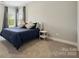 This cozy bedroom features soft carpet and neutral walls at 8310 Sandstone Crest Ln, Indian Land, SC 29707