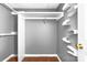Walk-in closet with shelving units and rod space at 1080 Rolling Green Dr, Newton, NC 28658