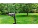 Manicured front lawn with a mailbox and address post at 1080 Rolling Green Dr, Newton, NC 28658