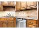 Close up of the kitchen with stainless steel appliances, granite countertops, and plenty of storage space at 1080 Rolling Green Dr, Newton, NC 28658