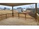 Spacious wooden deck overlooking the backyard and neighborhood homes at 111 High Rock Ct # 10, Statesville, NC 28677