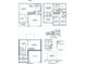 Layout depicting the arrangement of rooms on the upper and lower levels of the home at 121 High Rock Ct # 08, Statesville, NC 28677