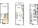 Layout showcasing a 3-story townhome with a garage, bedrooms, and a balcony at 1421 Lithium Ln, Charlotte, NC 28211