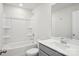 Bathroom featuring a tub, shower, toilet, and vanity at 150 Aberdeen Dr, Salisbury, NC 28144
