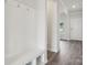 A mudroom with a built-in bench and storage for coats and shoes at 150 Aberdeen Dr, Salisbury, NC 28144