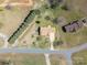 Overhead shot showcasing the house, yard, and driveway at 1922 Dogwood Flower Ln, Lincolnton, NC 28092