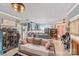 Open-concept living room showcasing the modern kitchen at 23128 Goose Down Ln, Lancaster, SC 29720
