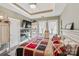 Tranquil main bedroom boasting natural light, tray ceiling and decor at 23128 Goose Down Ln, Lancaster, SC 29720