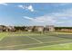 Outdoor tennis courts in a residential area, perfect for enjoying sports and recreation at 23128 Goose Down Ln, Lancaster, SC 29720