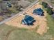 Aerial view of two homes on expansive lots in a beautiful neighborhood at 2321 Ivey Church Rd, Maiden, NC 28650