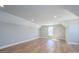 Open bedroom with vaulted ceiling features recessed lighting and wood floors at 2321 Ivey Church Rd, Maiden, NC 28650