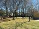A tree-filled backyard at 300 Mcalway Rd, Charlotte, NC 28211