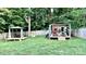 Well-maintained backyard featuring gazebo and outdoor lounge area, ideal for relaxation at 4342 Valeview Ln, Charlotte, NC 28269