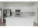 Bright kitchen features stainless steel appliances, white cabinets, and a kitchen island at 501 Everette St, Monroe, NC 28112