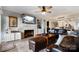 Bright and airy living room with a fireplace, comfortable seating, a coffee table, and an open layout at 667 Portside Dr, Davidson, NC 28036