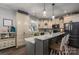 Charming kitchen featuring granite counters, stainless appliances and dark gray cabinets at 944 Clear Creek Cir, Lincolnton, NC 28092