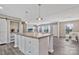 Open-concept kitchen island connecting to living space, creating a welcoming atmosphere at 1317 Liberty Rd, Chester, SC 29706