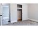 Carpeted bedroom view to hall and closet at 1606 Mt Gallant Rd, Rock Hill, SC 29732