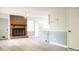 Open floor plan with fireplace, white trim, and gray walls at 1606 Mt Gallant Rd, Rock Hill, SC 29732